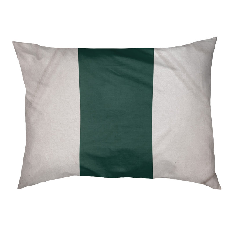Coussin Atlanta, Grand (l 40 po x P 30 po x H 6,5 po), White/Green