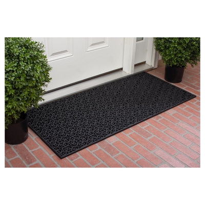 Tapis d'entrée antidérapant pour l'extérieur en caoutchouc 48 po x 22 po Ardell