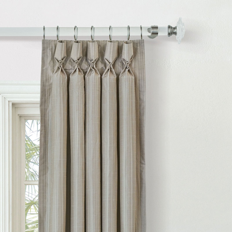 Reverie Room Darkening Curtain, Taupe, 20" W x 108" L