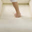 Canapé inclinable en cuir Sterling White Vegan