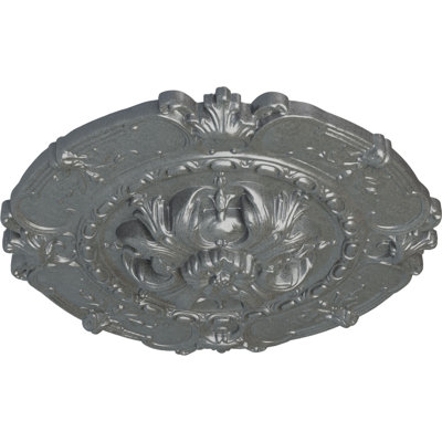 Médaillon de plafond couronne Endurathane, DO 16 1/4 po x P 3 5/8 po x P 1 po (convient aux auvents jusqu'à 5 1/2 po), fini craquelé Americana peint à la main