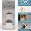 Ensemble de robinetterie thermostatique en nickel brossé avec pommeau de douche effet pluie DEL de 30 cm (12 pouces) et système de massage.