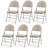 Padded Stackable Folding Chair Set of 6