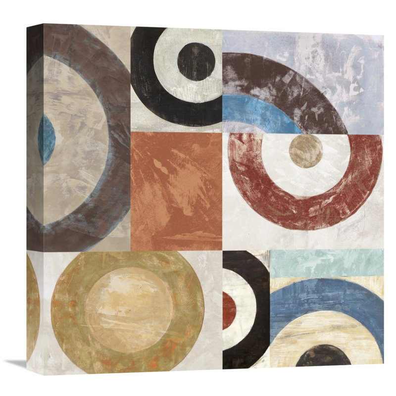 " Waves II " by Sandro Nava, 18" H x 18" W x 1.5" D, Wrapped Canvas