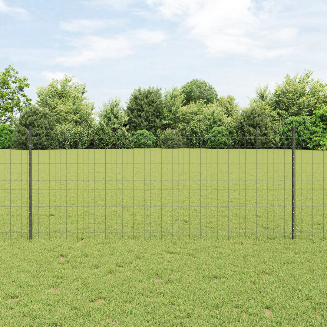 Fence with Post Segment Outdoor Barrier Garden Terrace Divider Boundary