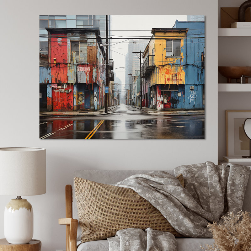 Toronto Urban Graffiti IV, reproduction d'art sur toile, H 30 po x l 40 po x P 1,5 po, Toile tendue