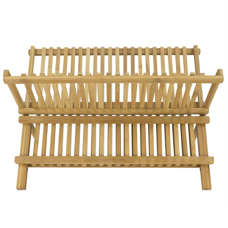 Adjustable Bamboo Dish Rack