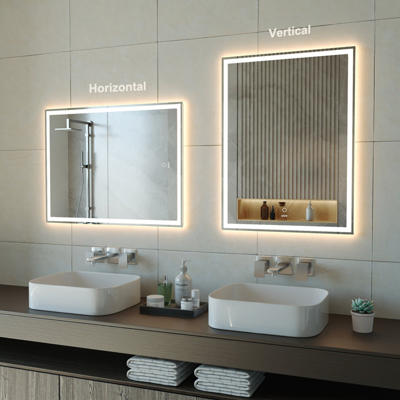 Belany Flat Wall Mirror, 80 cm H x 60 cm W
