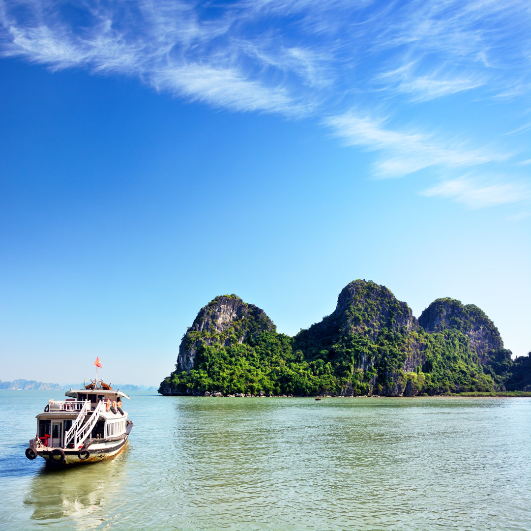 Halong Bay von Alxpin - Druck auf Leinwand ohne Rahmen