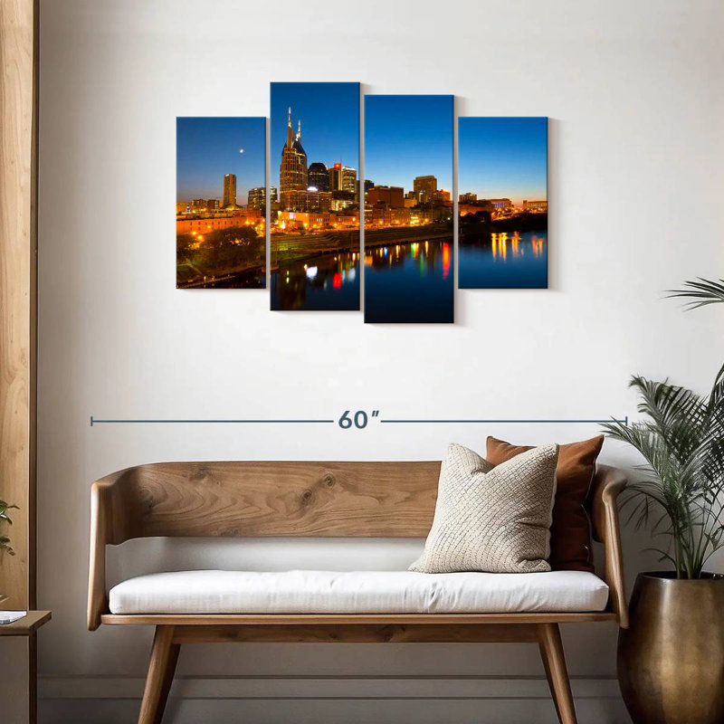 Vue sur la ville de Nicci Nashville, H 27 po x l 43 po