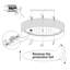 Parvin Fabric LED Flush Mount-1375471672