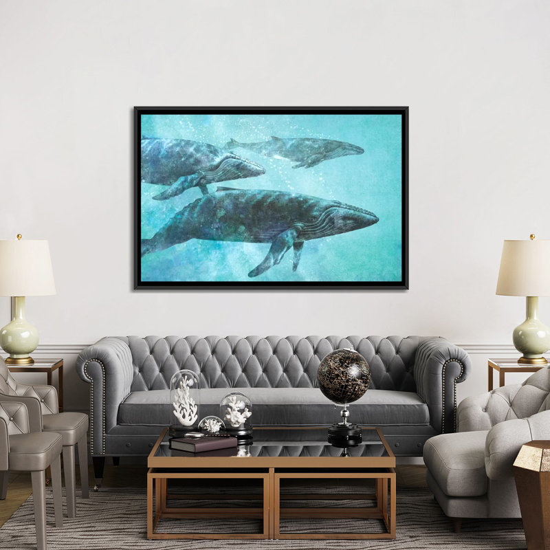 « pod », impression sur toile, H 40 po x l 60 po x P 1,5 po, Toile avec cadre noir, Pas de tapis