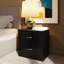 Brendle 2 Drawer Bedside Table Nightstand. High Gloss Front with Chrome Handles, Scratch Resistant.-39703071