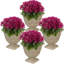 Pot de fleurs d'extérieur rond en polyrésine de 16 po x 16 po x 13 po Darcy - ensemble de 4-335908182-335908183