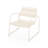 Matte White Iron Chair For Backyard, 26.79" W X 25.39" H, Modern Design, Structure, Assembly Required 24.5" D Frame,