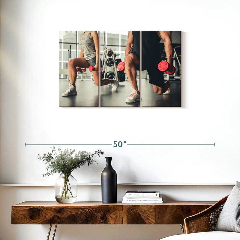 Sireci Lunges Exercise, 20" H x 33" W