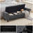 Velvet/Linen Upholstered Storage Bench With Segmented Storage Compartments-546778403-568029252