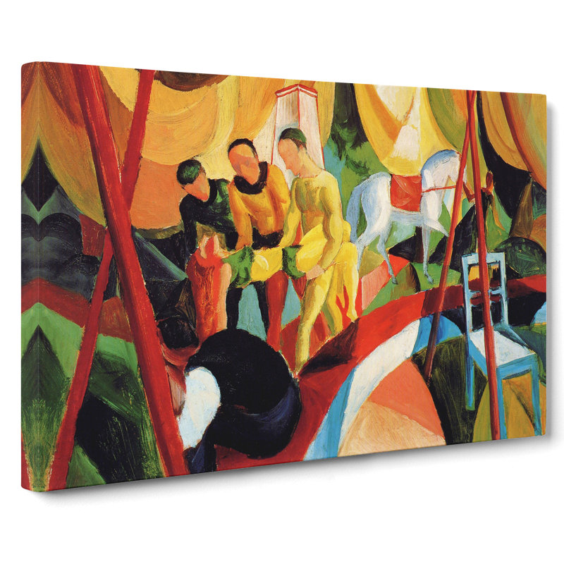 Circus by August Macke - Wrapped Canvas, 50cm H x 76cm W x 3cm D