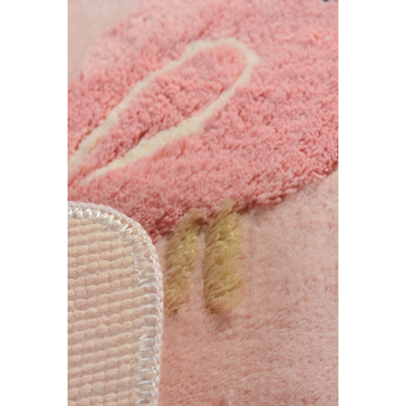 Tapis pour salle de bain Harti, Rose