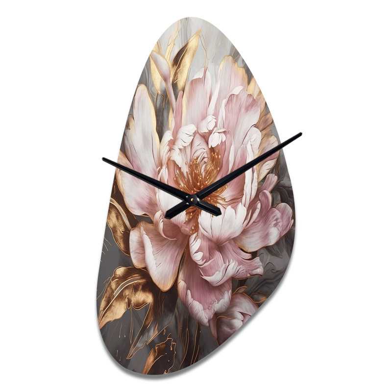 Horloge murale 3D rose, Moyenne