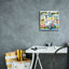 Toile épique Graffiti «Global Travel 5» par Farida Zaman, 12 po x 12 po-114790821