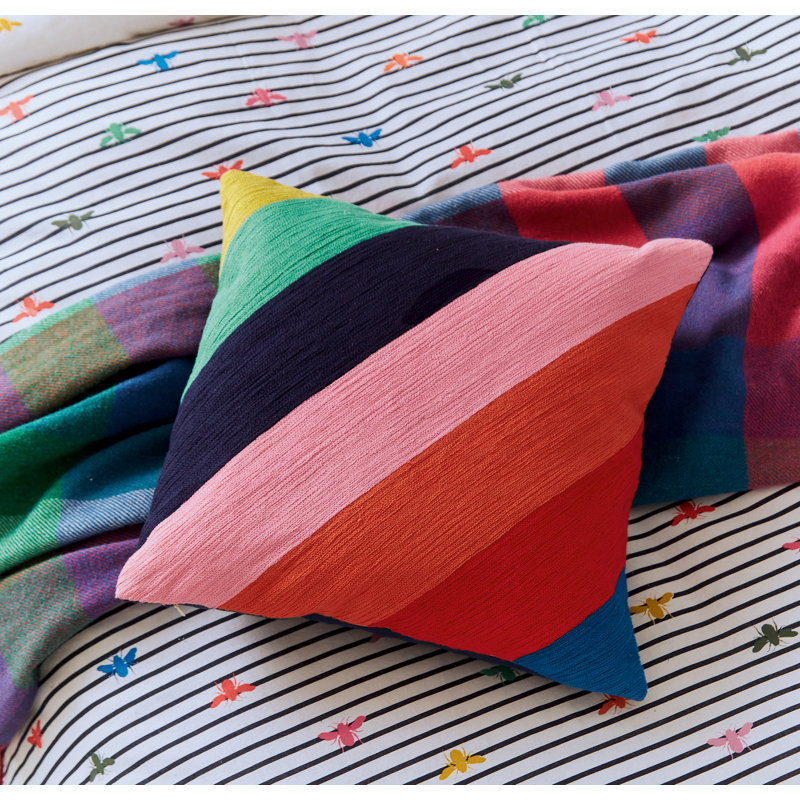 Rainbow Bee Cushion Multi