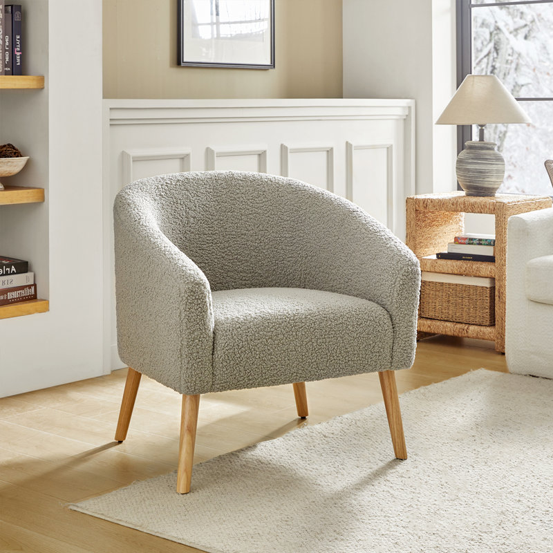 Upholstered Armchair, Grey