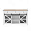 Buffet 55 "avec porte de grange coulissante avec tiroirs et tablettes réglables, rangement industriel | Idée de cadeau-48783315