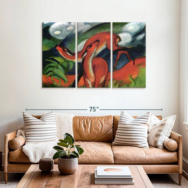 Brampt Red Deer II 1912, 36" H x 57" W