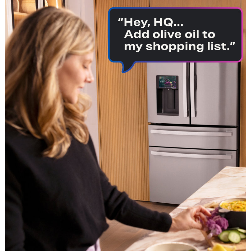 GE Profile ENERGY STAR® 27.9 Cu. Ft. Smart 4-Door French-Door Refrigerator with Kitchen Assistant