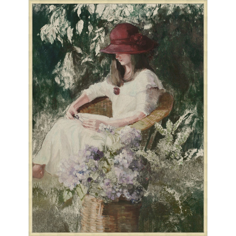 Afternoon Book 2' Framed Print on Canvas