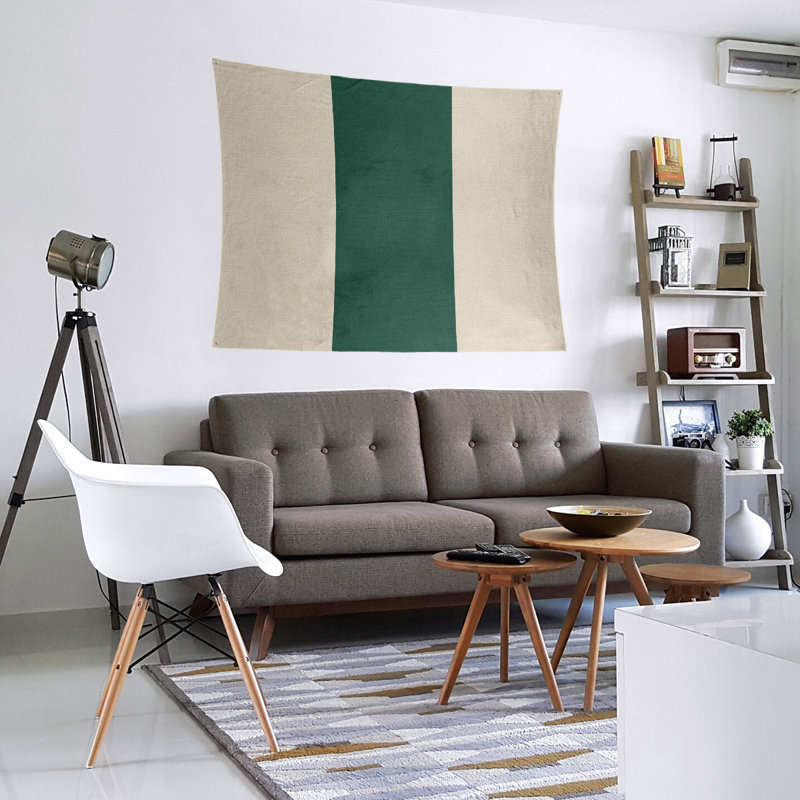 Tapisserie de polyester Minnesota, H 88 po x l 104 po, Blé du Minnesota / vert forêt / blé du Minnesot