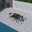 Amazonia Outdoor Patio Braju Black Resin Bistro Table