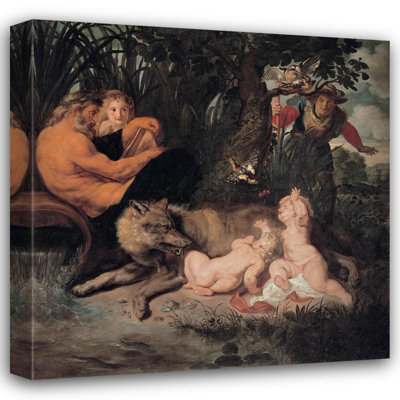 "Romulus and Remus" by  Peter Paul Rubens - Gallery Wrap Canvas Wall Art