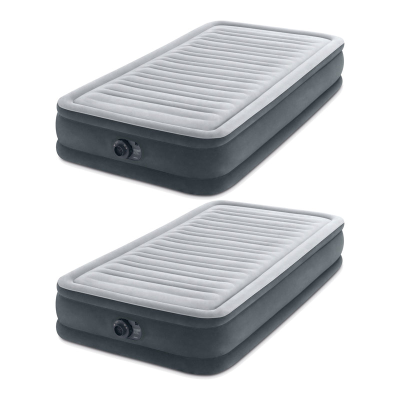 Intex 67765ED Dura Beam Comfort Plus matelas pneumatique 13 "avec pompe, simple (paquet de 2)