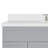 Hamlet 55 " W Freestanding Standard 1 Single Vanity Bathroom Vanity With White Quartz Top-138979254-60199484