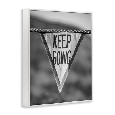 Keep Going Pennant Framed Giclee Art by Daphne Polselli