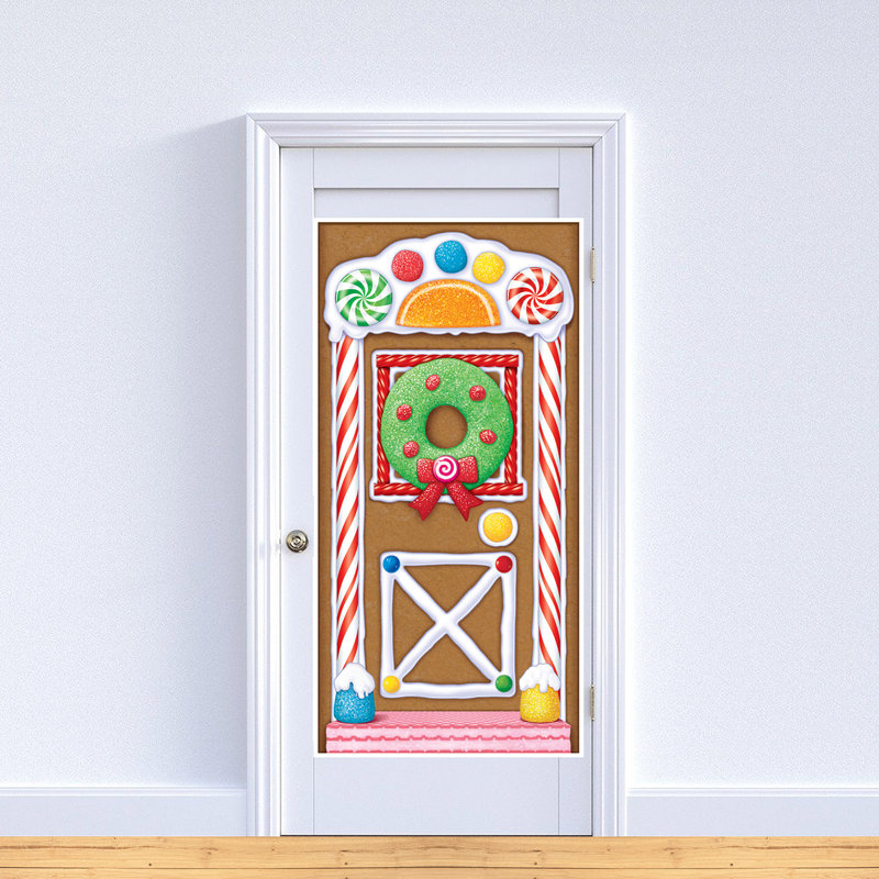 Couverture de porte maison en pain d'épices