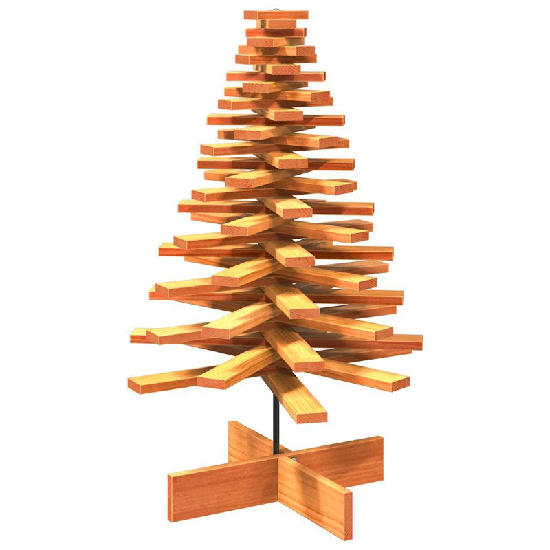 Christmas Decorative Accent, 100cm H x 64cm W x 64cm D, Wax Brown