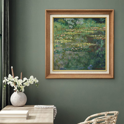 Flower Water Lily Pond by Claude Monet - Single Picture Frame Painting on Canvas