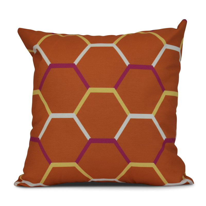 Housse et insert de coussin carré Sail, Sun & Fun, H 16 po x l 16 po x P 6 po, Orange