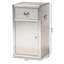41.5cm W Metal Bedside Table