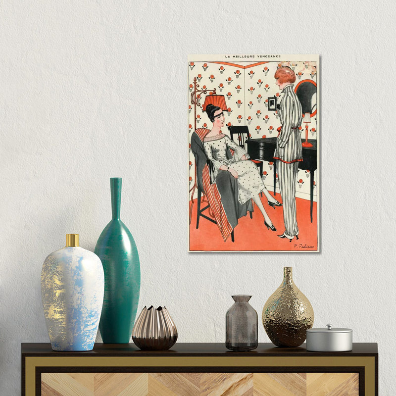 1921 La Vie Parisienne Magazine Plate by The Advertising Archives - No Frame Gallery-Wrapped Canvas Giclée on Canvas
