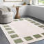 Machine Washable Shaggy Boho Grass Green Area Rug-147432663