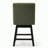 Swivel Counter Height Barstools Green Seat In Espresso Finish, Set of 2-1528874368-1528874428