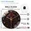 Horloge murale en verre 12 po