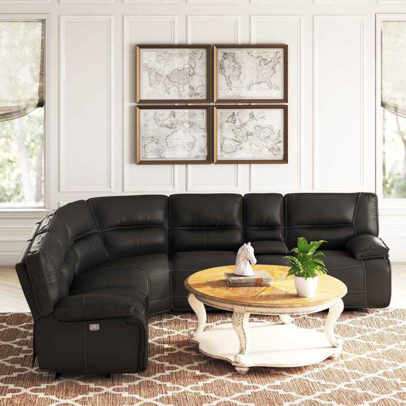 Canapé modulaire Pomona, Noir