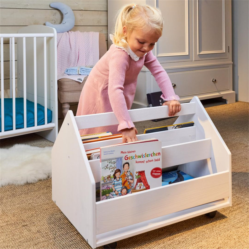 Alinde 40 cm H x 60 cm W Book Cart Bookcase