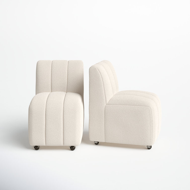 Richardton Linen Parsons Chair in Cream