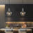 Meltzer 1 - Light Black Clear Glass Pendant Light for Dining Room-1598287080